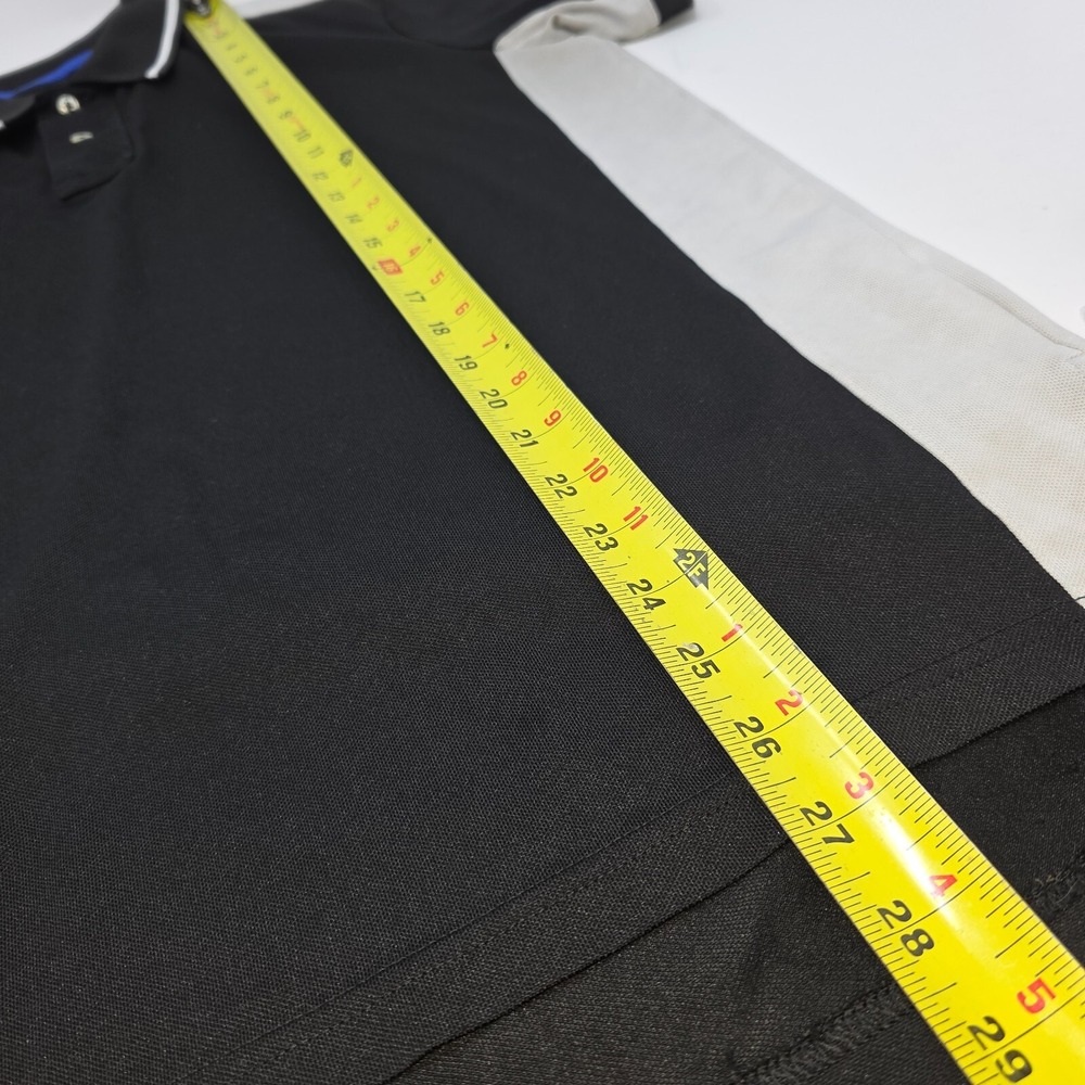 Polo Ralph Lauren Performance Polo Men Medium Black Gray Golf Tech Stretch Airy - Picture 2 of 6